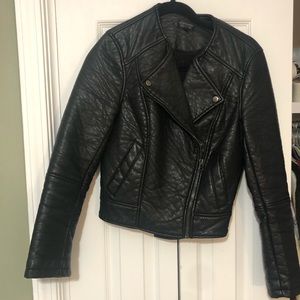 Vegan leather topshop jacket